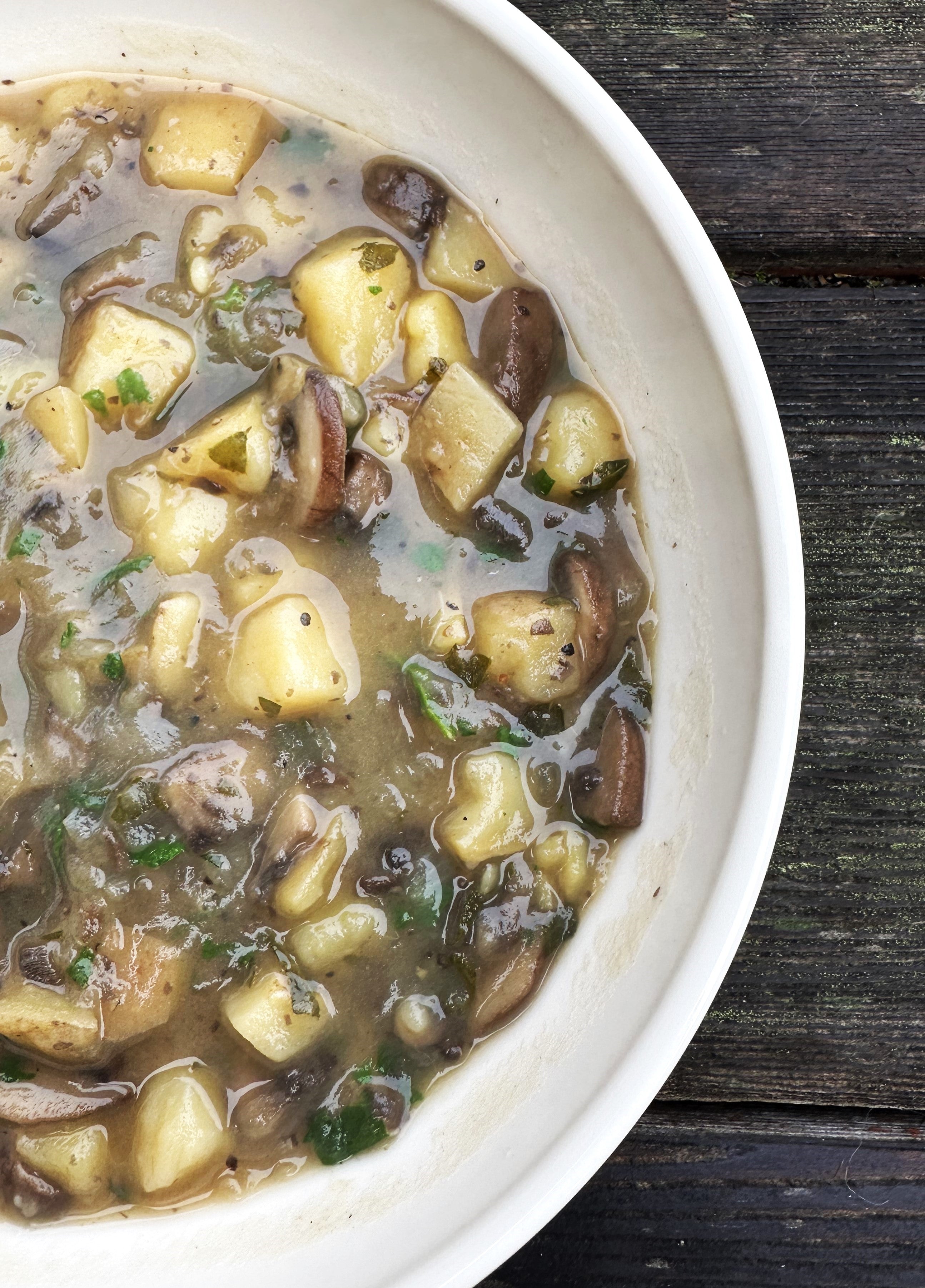 Mushroom Potato Soup